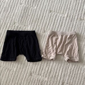 Kyte BABY Black and Tan Harem Shorts